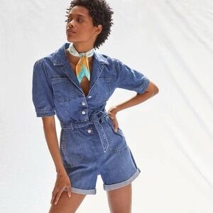 PAIGE Blue Denim Jumpsuit